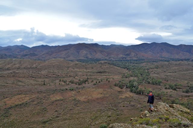 Small person, big place in Glass Gorge