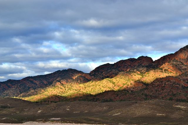 Nearing sunset at a lookout whose name we can't remember!